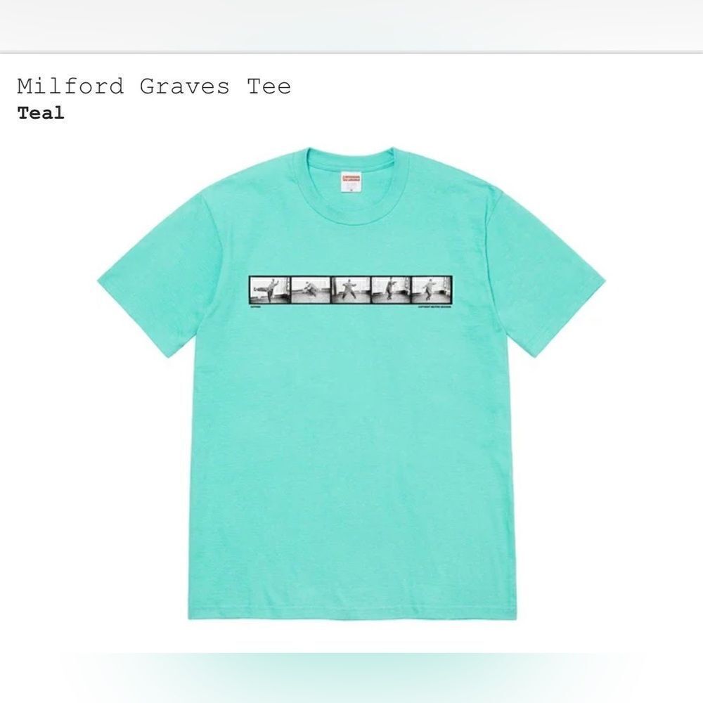 Milford Graves Tee “teal” 